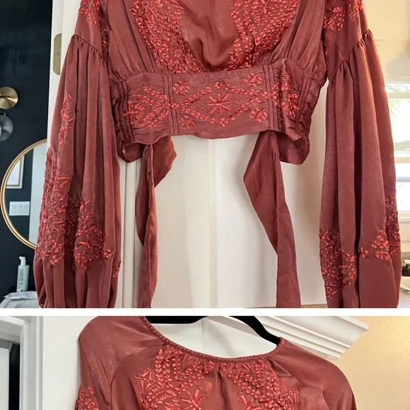 Free people silk top - Picture 2 of 5